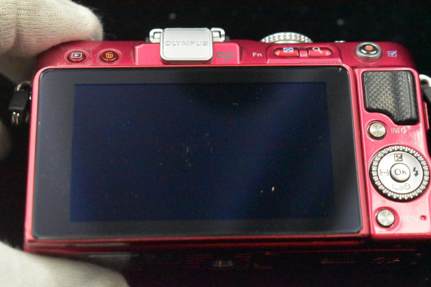 [US Duty Paid] Olympus PEN Lite E-PL3 Red 12.3 MP with Lens From US 8700