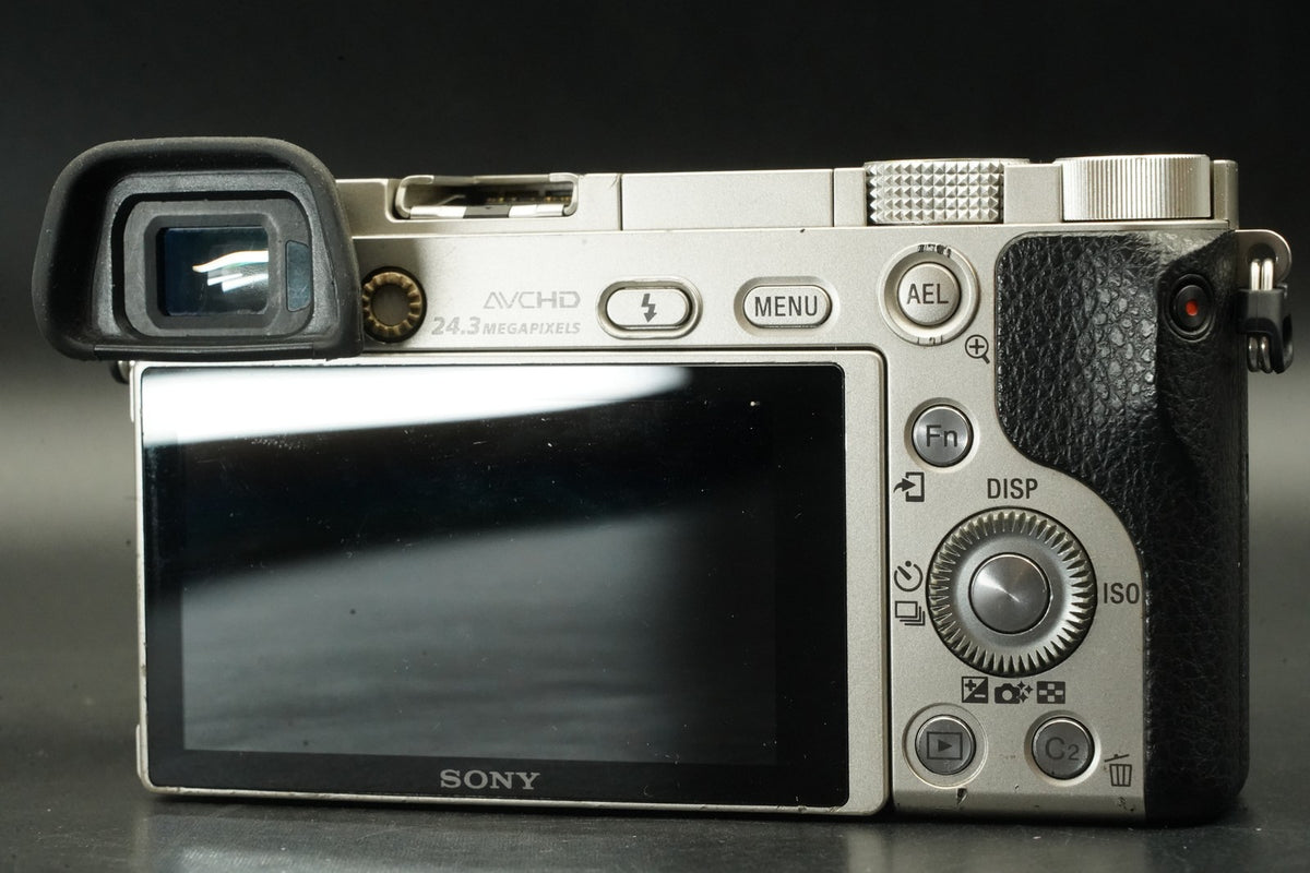 Sony a6000 Digital Camera Silver w/ 16-50 + 55-210mm -9333 cut- #12447