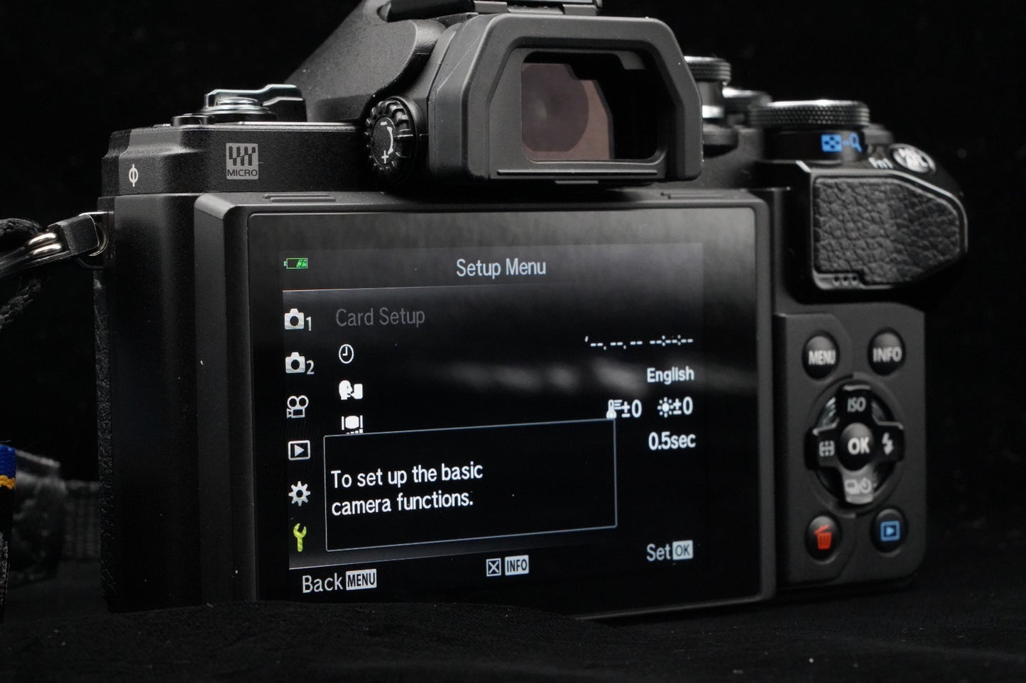 Olympus OM-D E-M10 Mark III Black Digital Camera Body Only US Duty Paid 9558