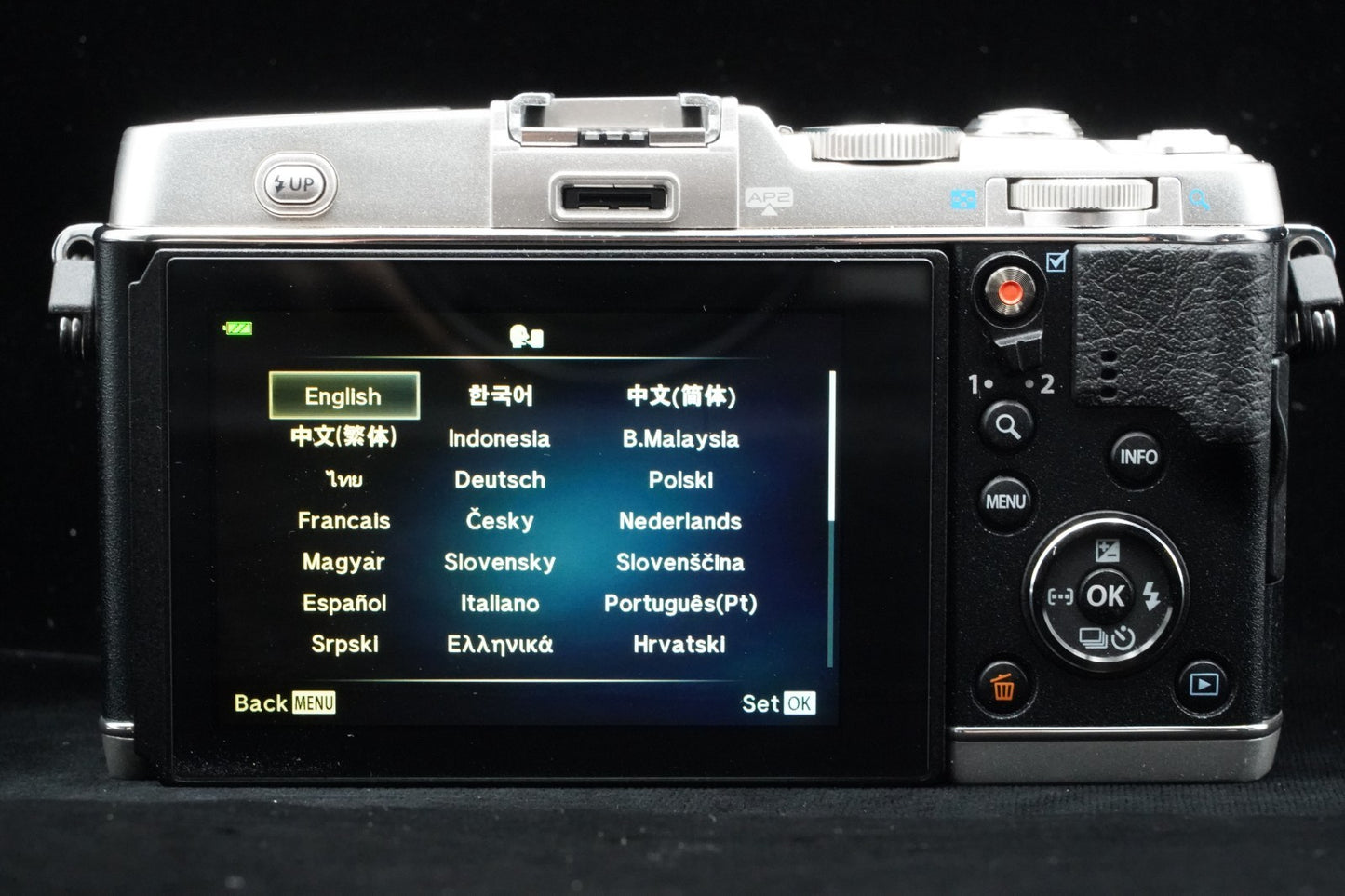Olympus PEN E-P5 Silver Body Wifi Digital Camera Japan US Duty Paid 9837