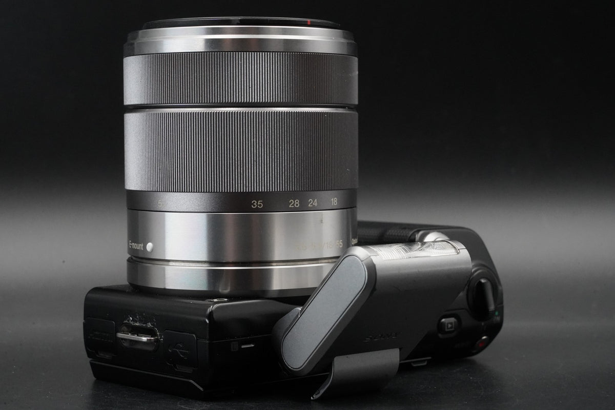 Sony Alpha NEX-5 Mirrorless Camera Bundle with 2 Lens Silver 2026WZC-B1155 11060
