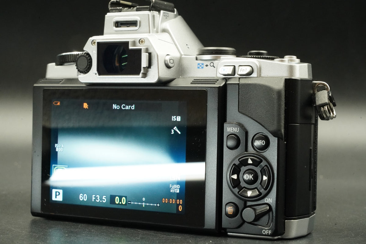 Olympus OM-D E-M5 Digital Camera with 14-42mm + 40-150mm Lens Silver #12043