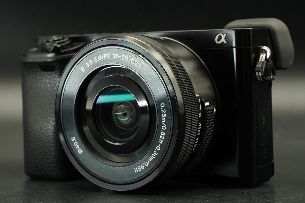 Sony a6000 Digital Camera Black w/ 16-50 + 55-210mm -250766 cut #12010