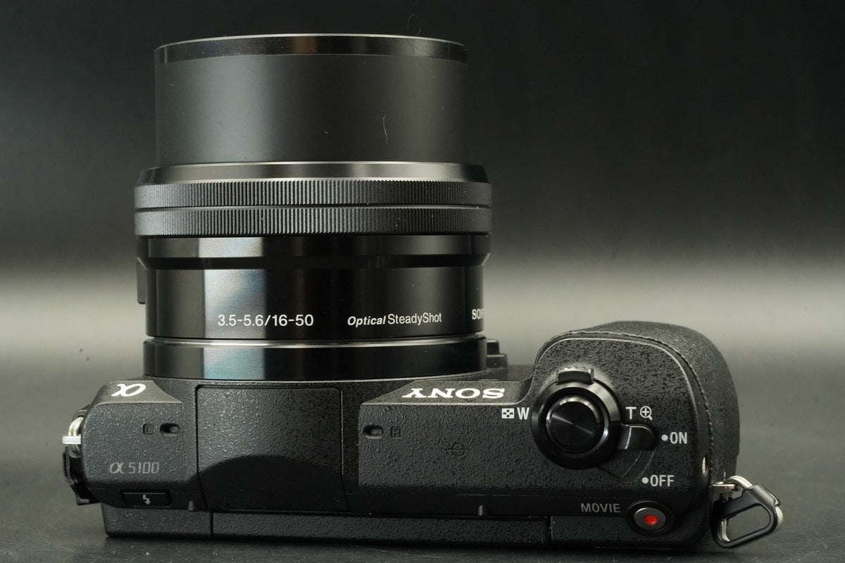Sony Alpha a5100 Mirrorless Digital Camera w/ Lens Black -65555 cuts- #12146