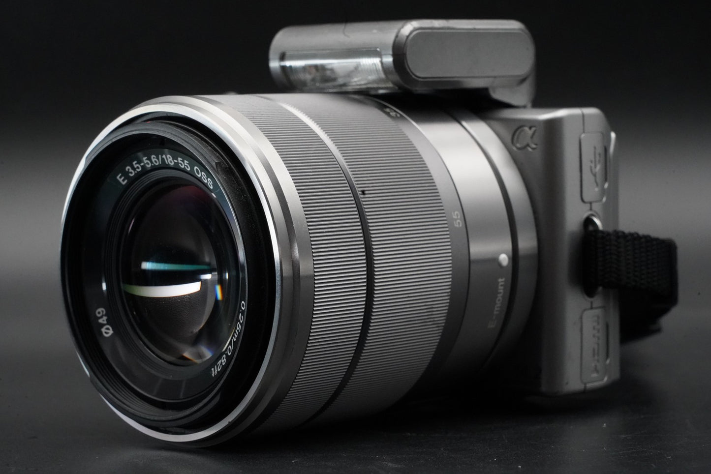 Sony NEX-5 Mirrorless Camera Bundle with 2 Lens Silver #11057