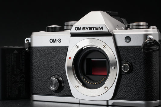 OM SYSTEM OM-3 Mirrorless Camera Silver -998 cuts- #11877