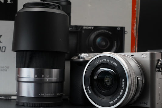 Sony a6000 Digital Mirrorless Camera with 2 Lens Silver 10734