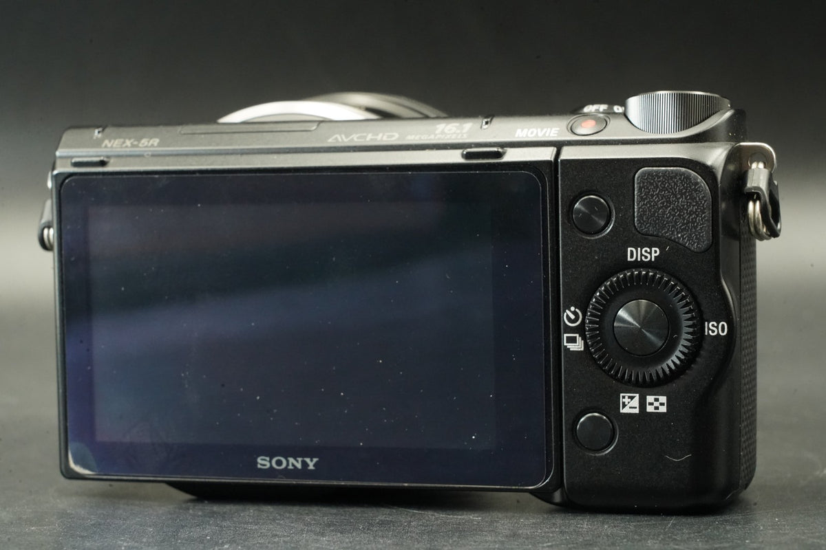 Sony Alpha NEX-5R Digital Camera Black 16-50mm Lens English OK -1226cut- #11953