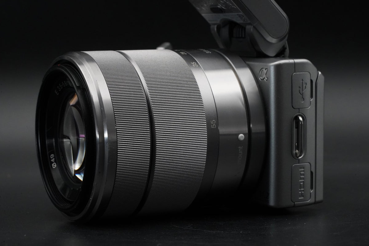 Sony NEX-5 Mirrorless Camera Bundle with 2 Lens Silver #11058