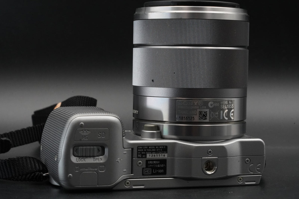 Sony NEX-5 Mirrorless Camera Bundle with 2 Lens Silver #11057