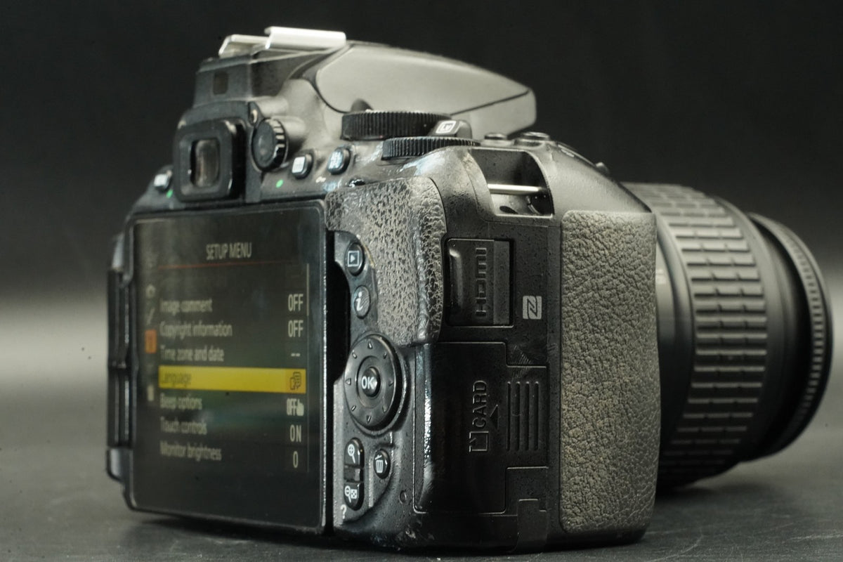 Nikon D5600 DSLR Camera w/ AF-S 18-55mm + 55-200mm Lens #12593