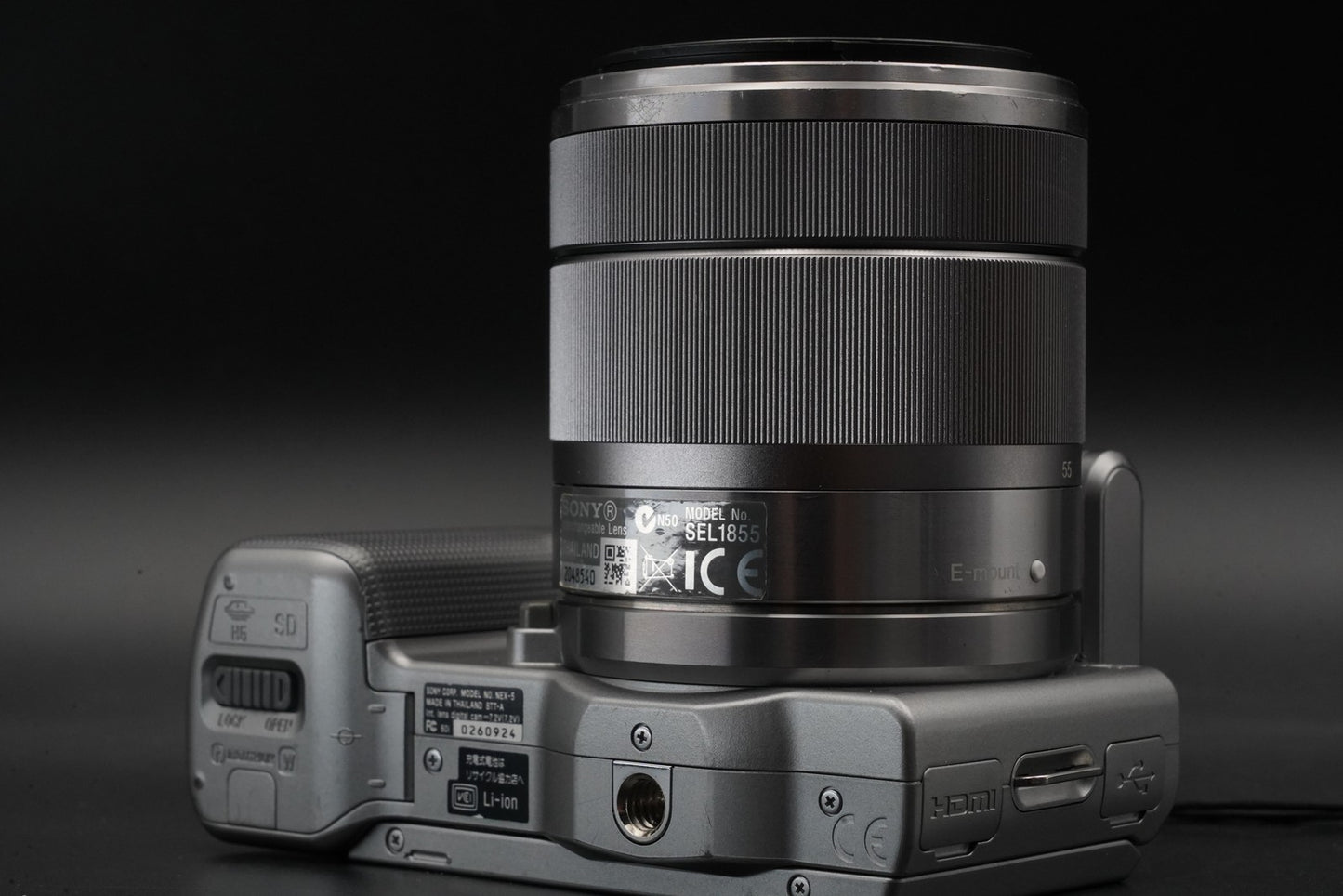 English OK! Sony NEX-5 Mirrorless Camera Bundle with 2 Lens Silver 11058