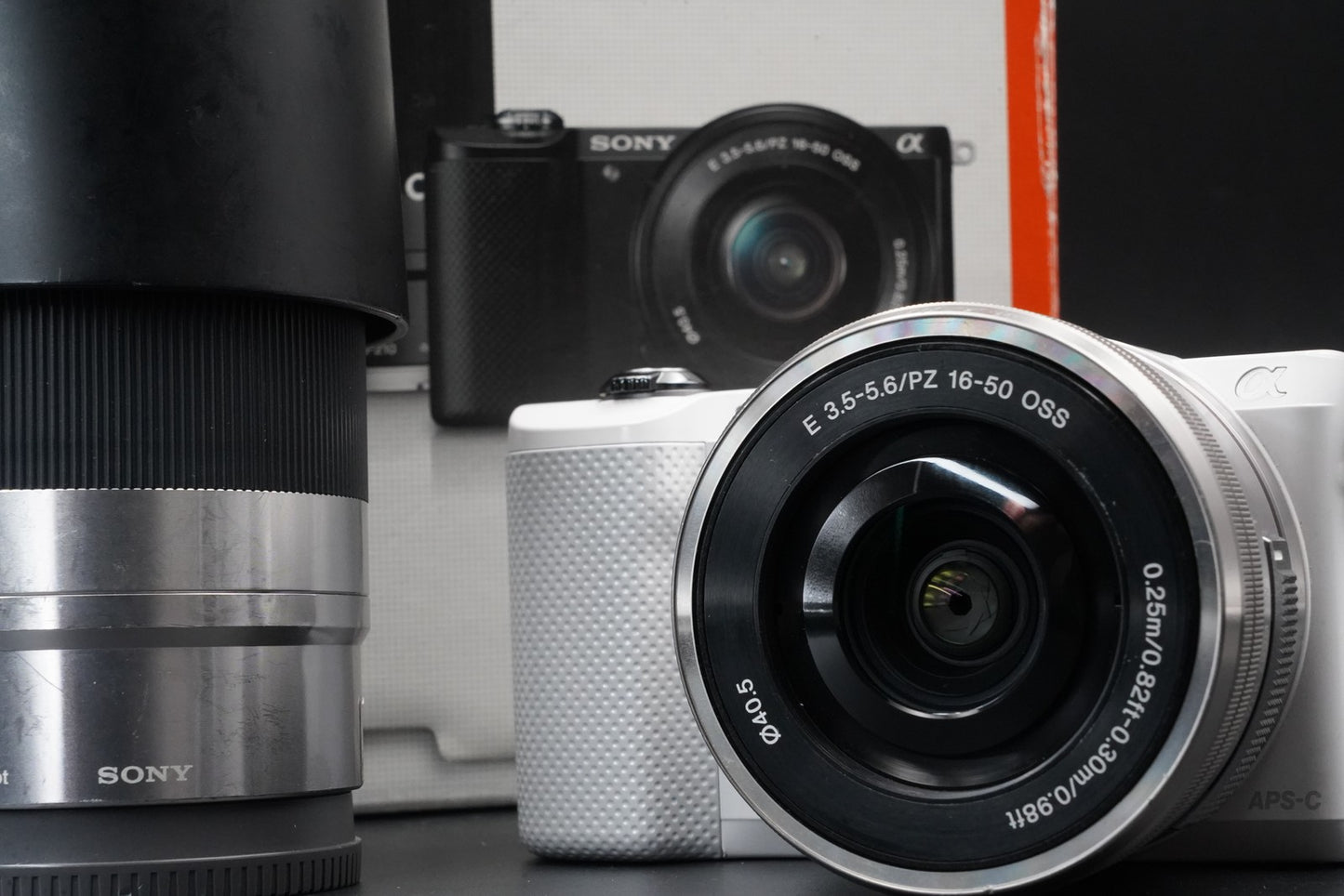 Sony Alpha a5000 Mirrorless Digital Camera White with 2 Lenses 10923