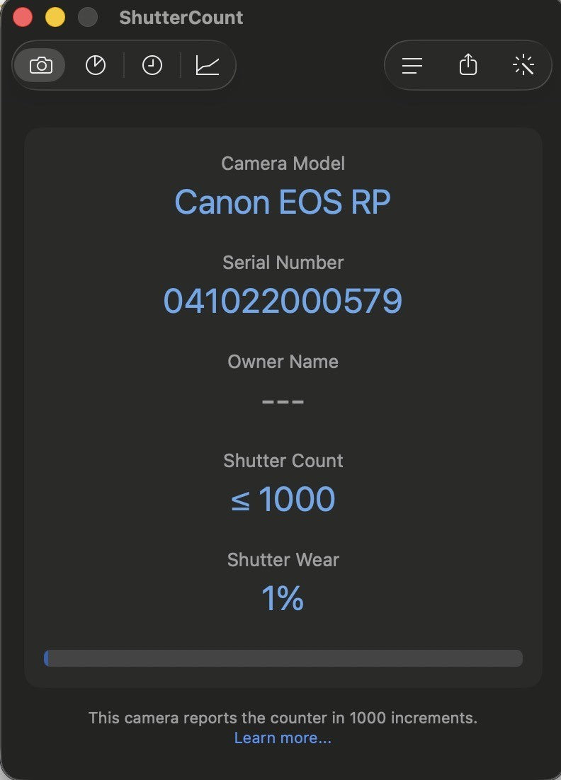 Canon EOS RP Spiegellose Vollformat Digitalkamera Body Gold -SC 1%- #11949