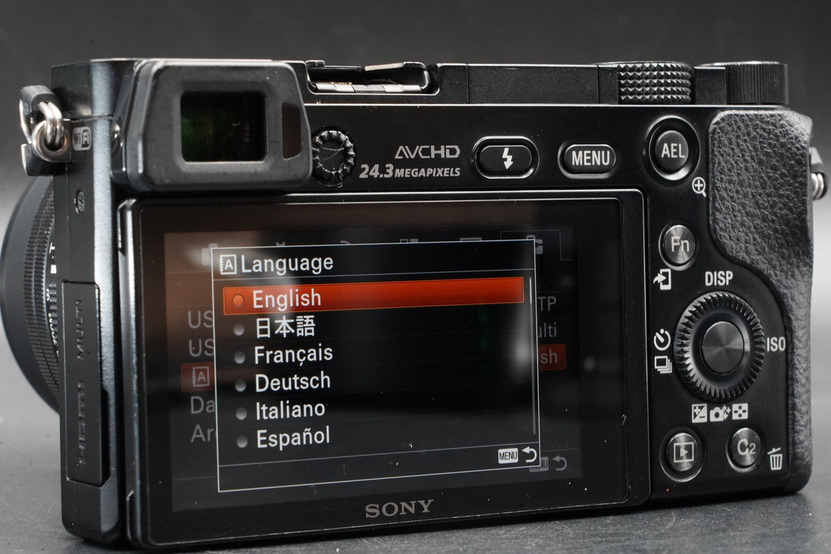Sony alpha a6000 Digital Camera with Lens Black -22943 cuts- US STOCK #11298