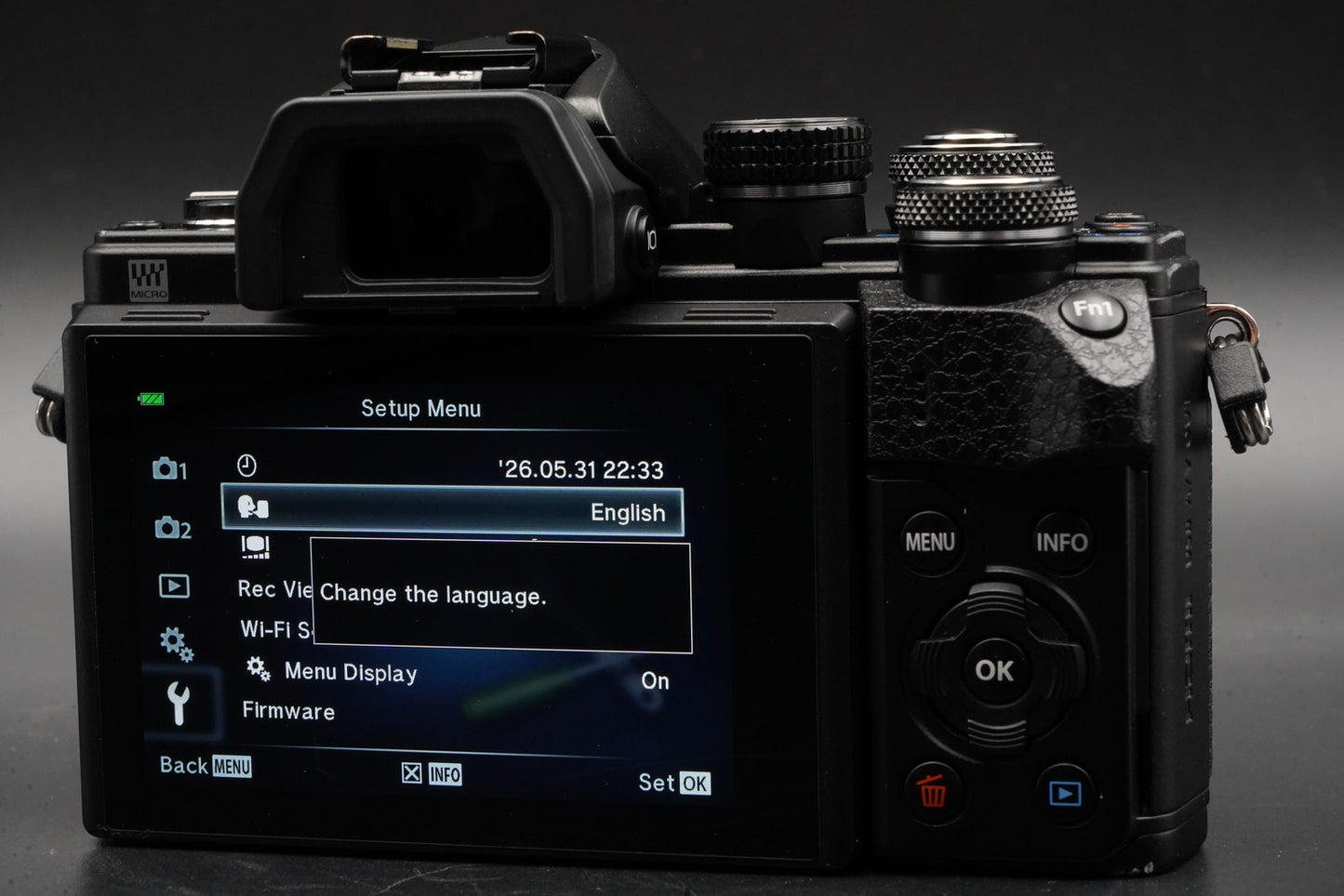 Olympus OM-D E-M10 Mark II Digital Camera Black US Duty Paid 10655