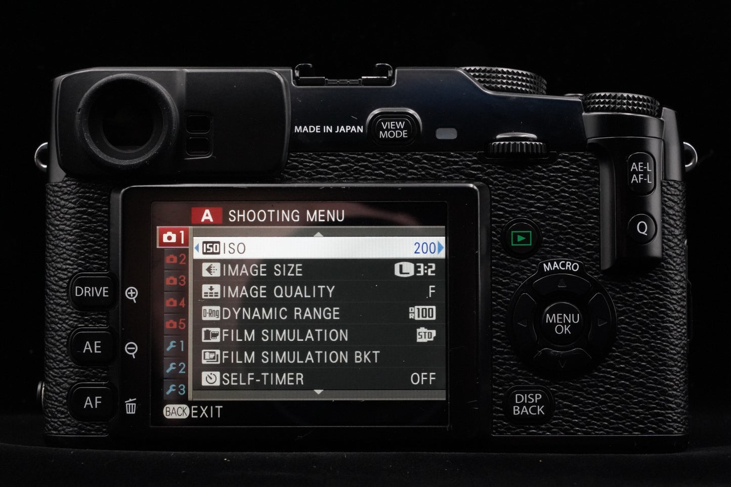 Fujifilm X-Pro1 Mirrorless Digital Camera Black US Duty Paid 10119