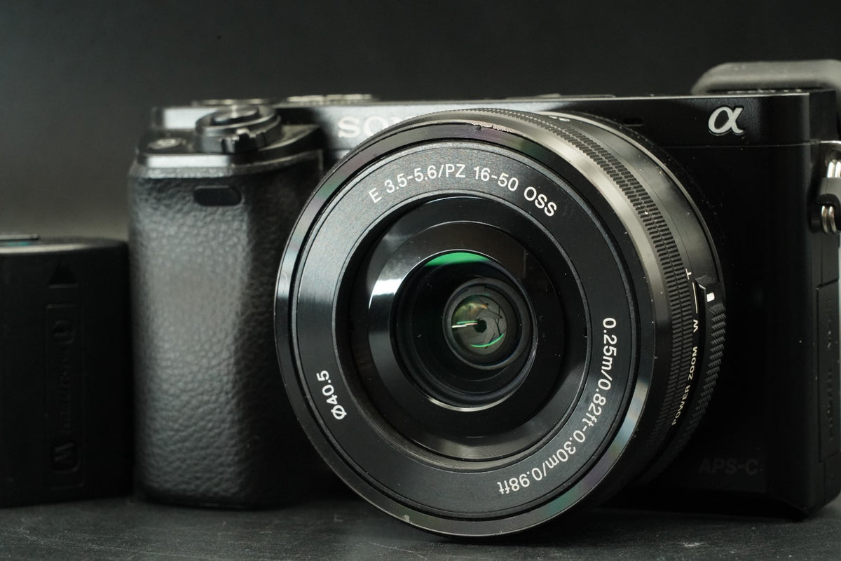 Sony a6000 Digital Mirrorless Camera Black w/ 16-50mm Lens -6746 cut- #12532