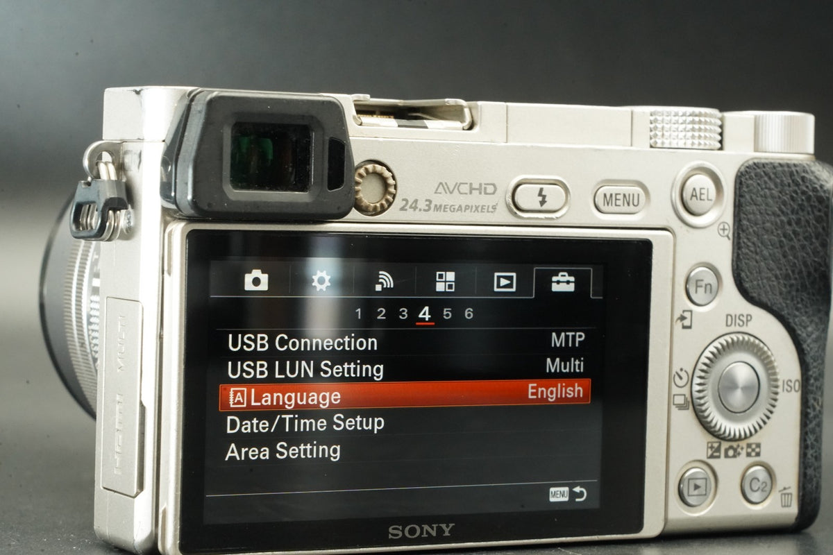 Sony a6000 Digital Mirrorless Camera Silver 2 Lenses! [] US STOCK #11712