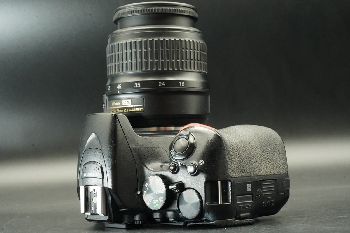 Nikon D5600 DSLR Camera w/ AF-S 18-55mm + 55-200mm Lens #12593