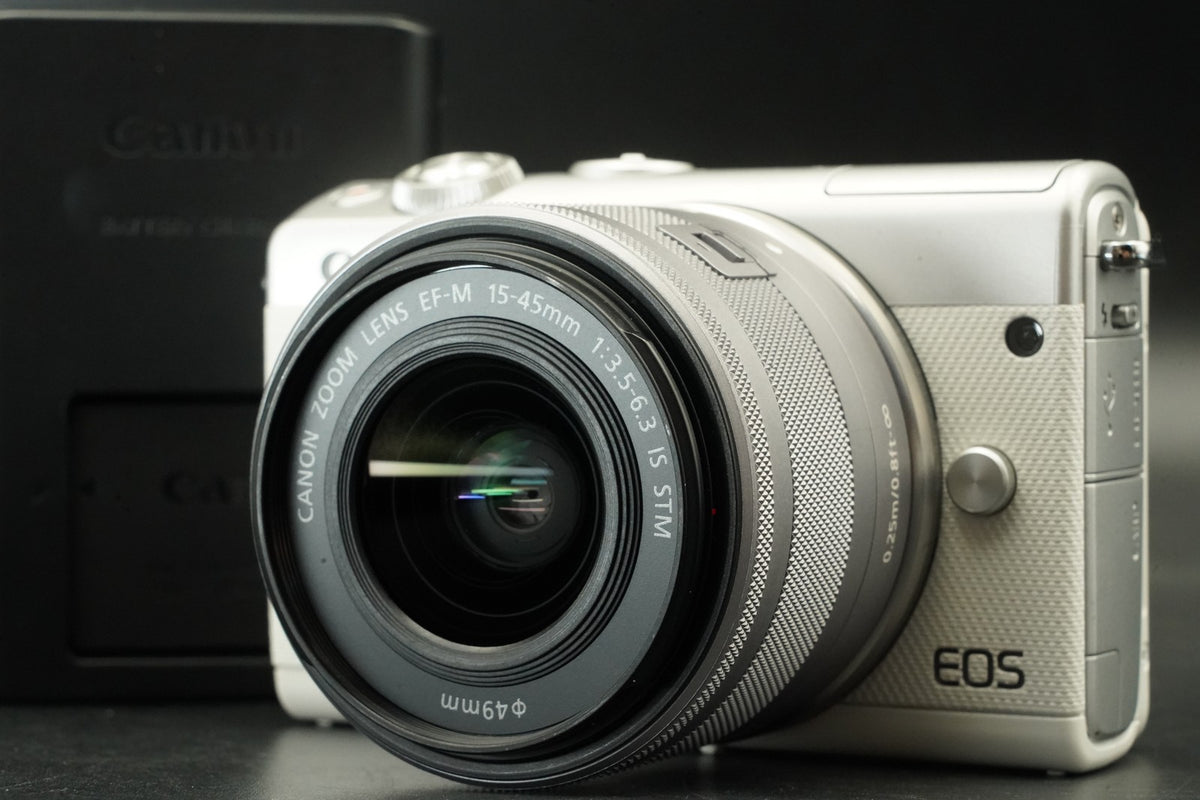 Canon EOS M100 Digital Camera 15-45mm White EF-M Mount #11963