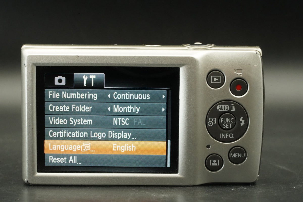 Canon PowerShot IXY 200 ELPH 185 digital Camera Silver #12600