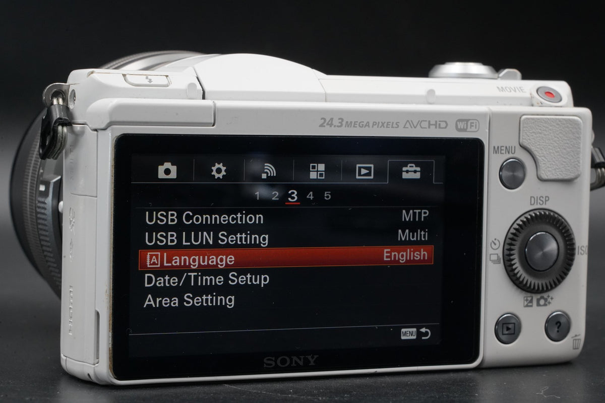 Sony a5100 Mirrorless Digital Camera White -12191 cuts- US STOCK #11201
